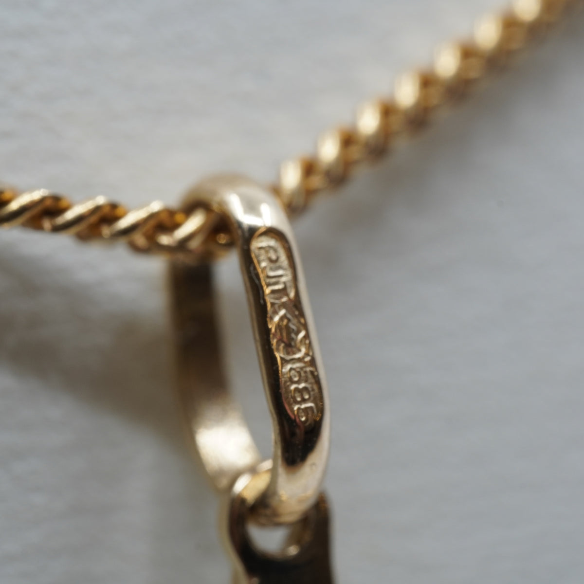 14K Gold Crucifix Pendant