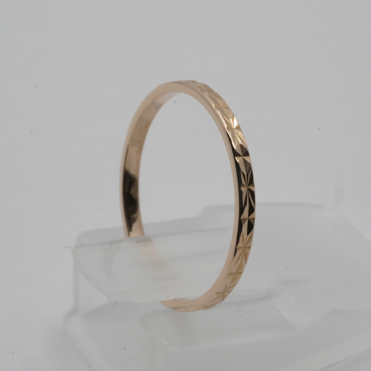 Vintage 14K Gold Patterned Band Ring