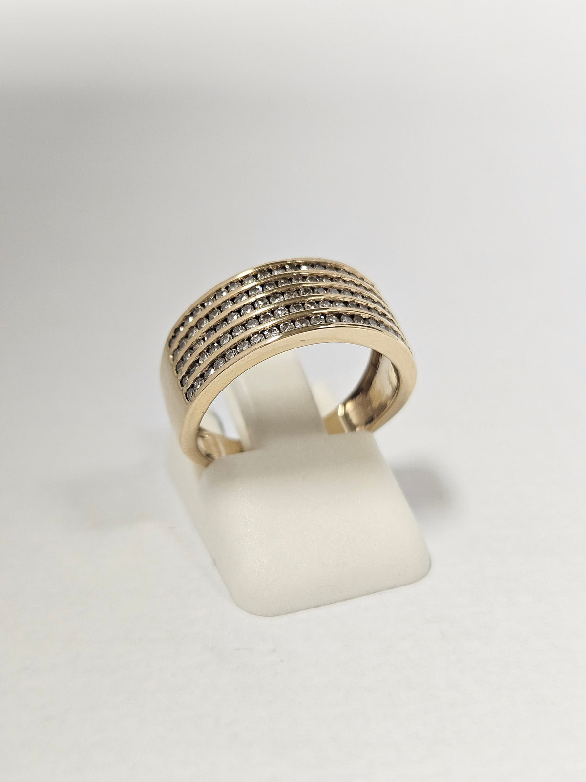 14K Gold 100- Diamond Statement Ring