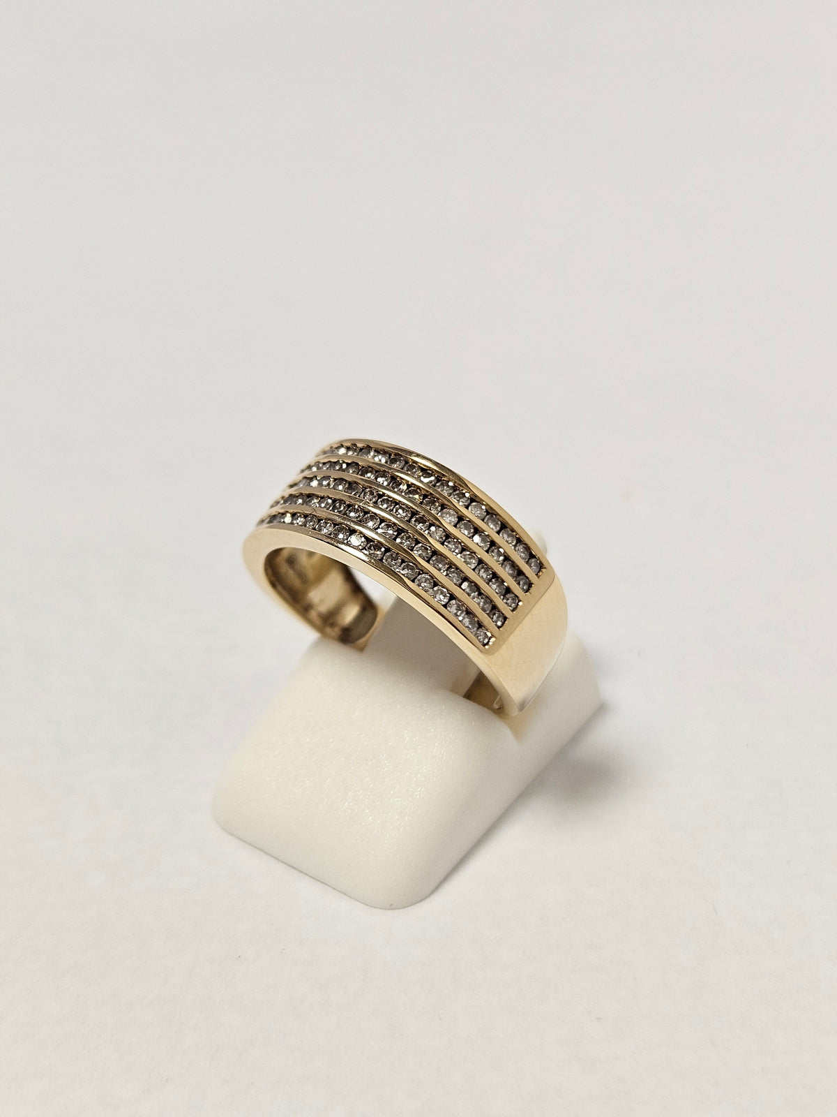 14K Gold 100- Diamond Statement Ring