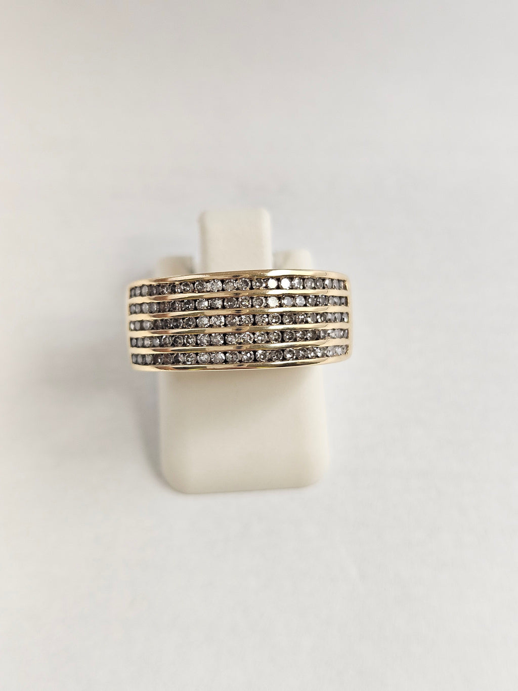 14K Gold 100- Diamond Statement Ring