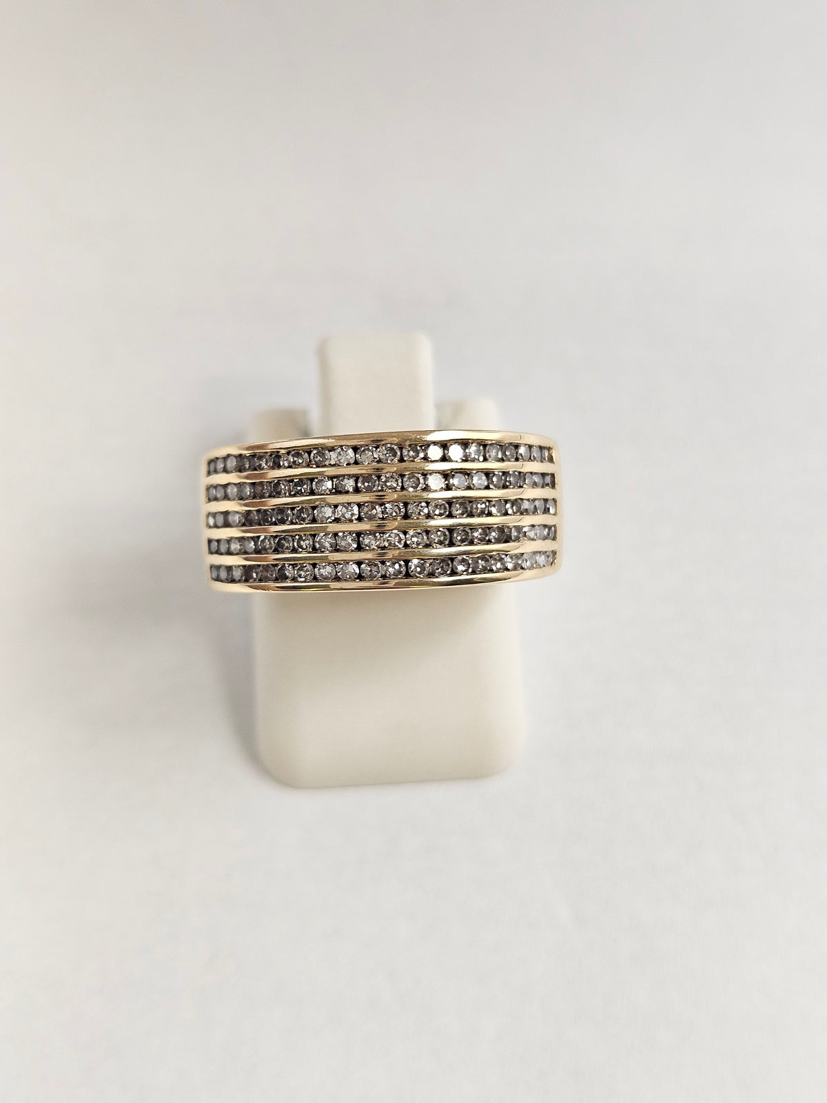 14K Gold 100- Diamond Statement Ring