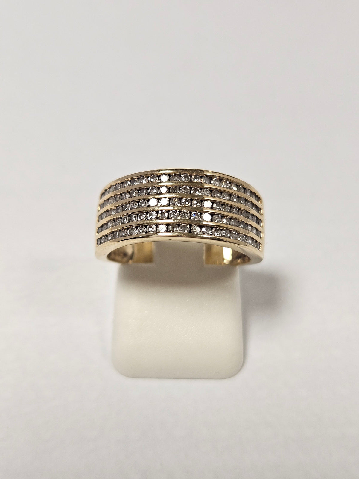 14K Gold 100- Diamond Statement Ring