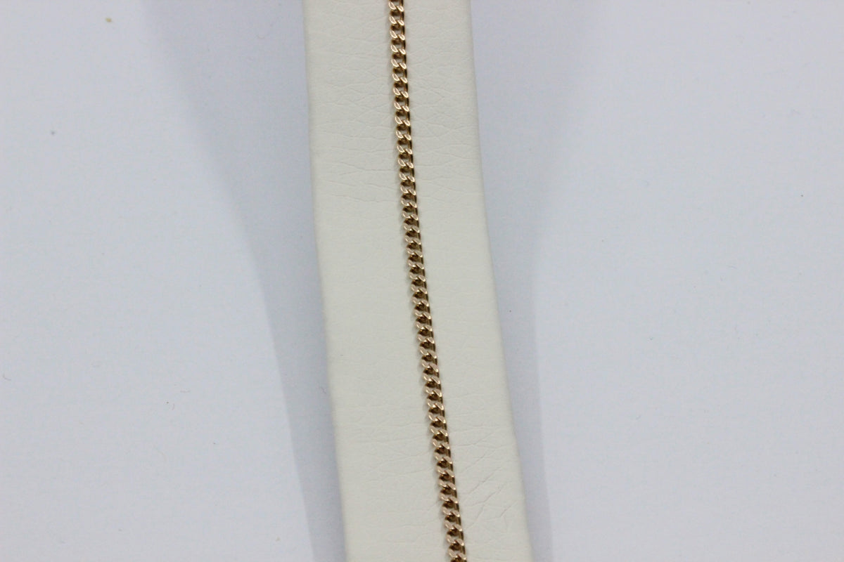 14K Gold Chain Bracelet- 21 cm