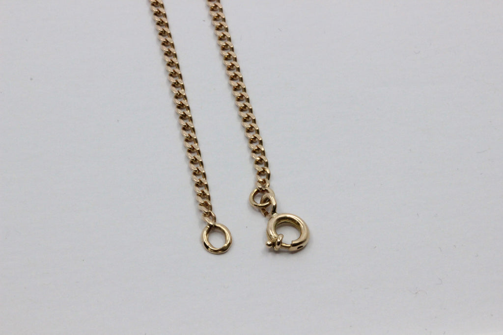 14K Gold Chain Bracelet- 21 cm