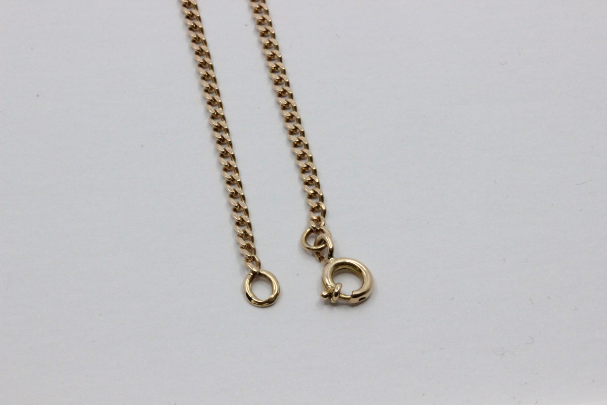 14K Gold Chain Bracelet- 21 cm