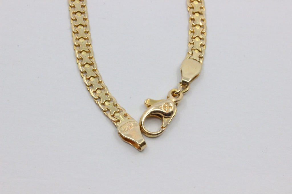 14K Gold Bracelet- 17 cm