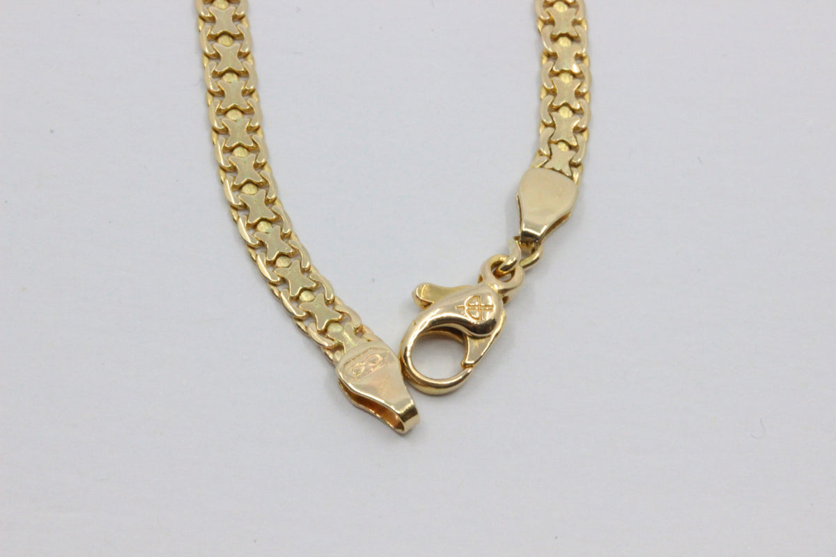 14K Gold Bracelet- 17 cm