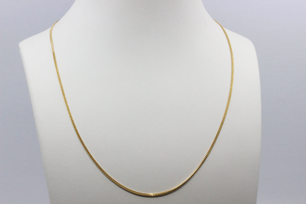 14K Gold Fine Chain Necklace- 45 cm