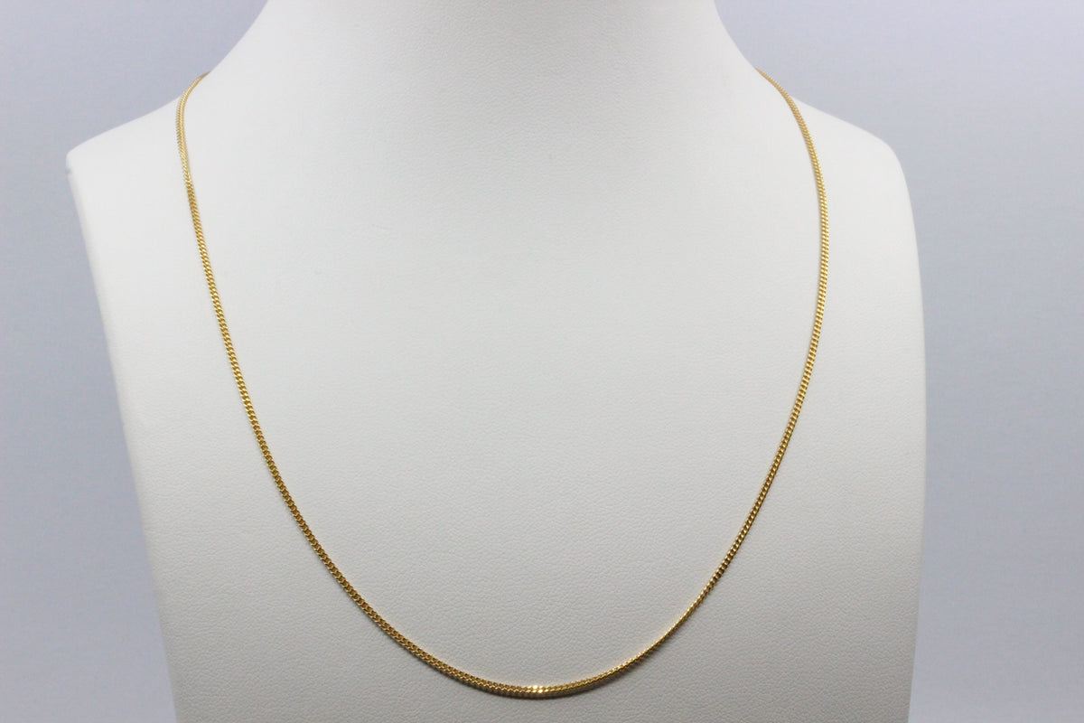 14K Gold Fine Chain Necklace- 45 cm