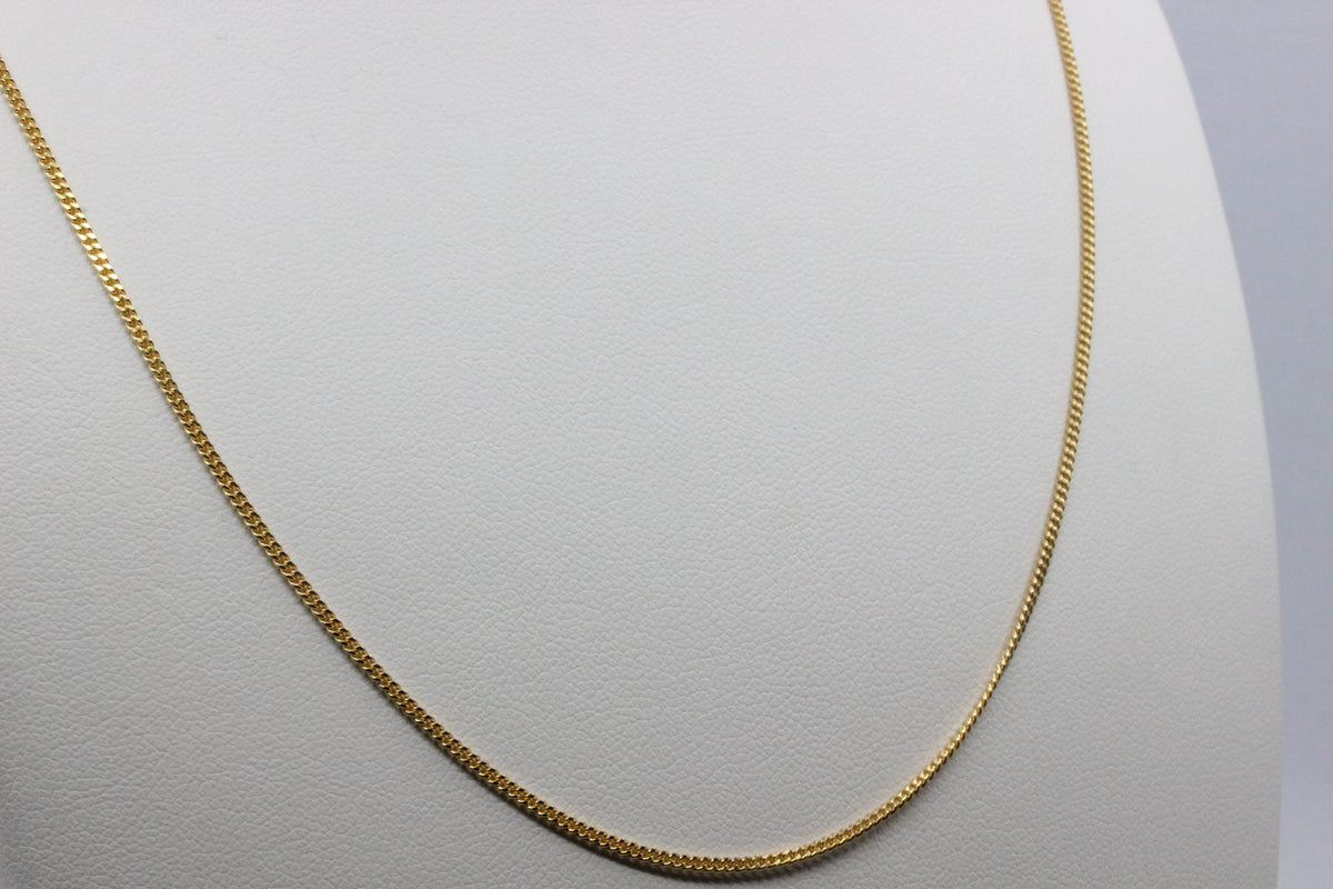14K Gold Fine Chain Necklace- 45 cm