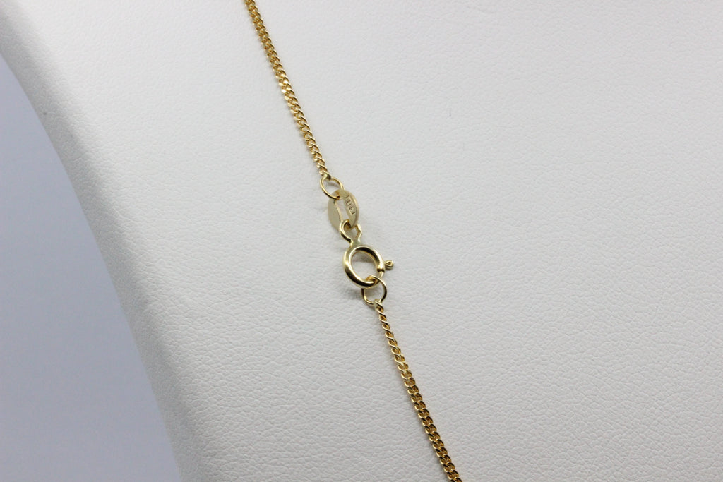 14K Gold Fine Chain Necklace- 45 cm