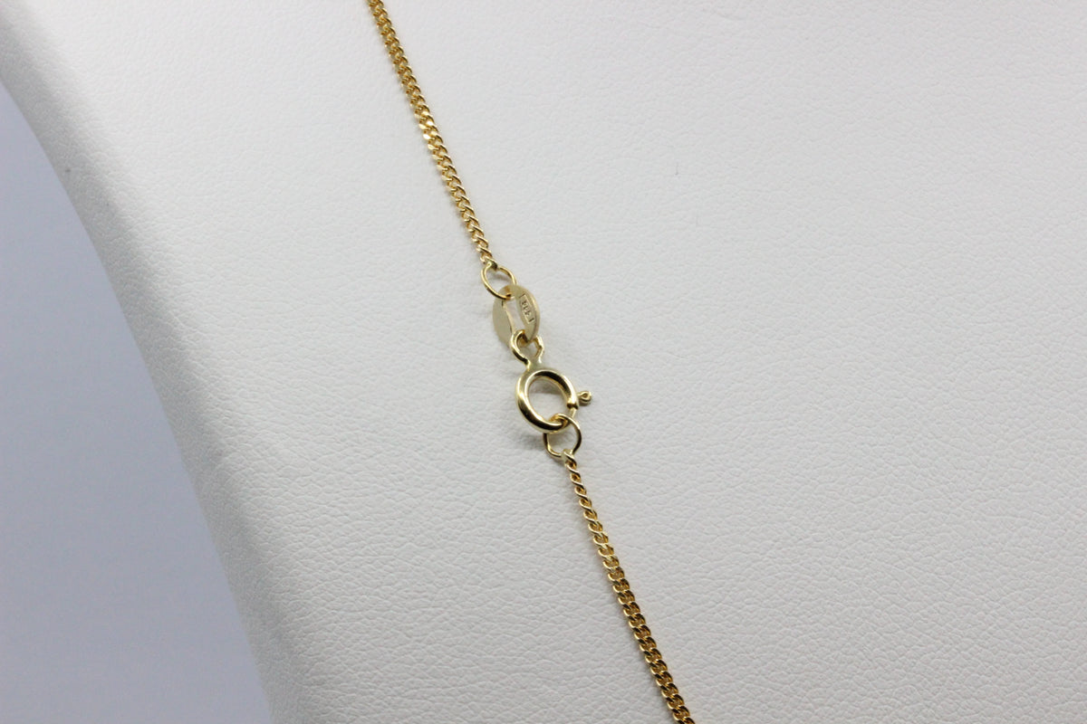 14K Gold Fine Chain Necklace- 45 cm