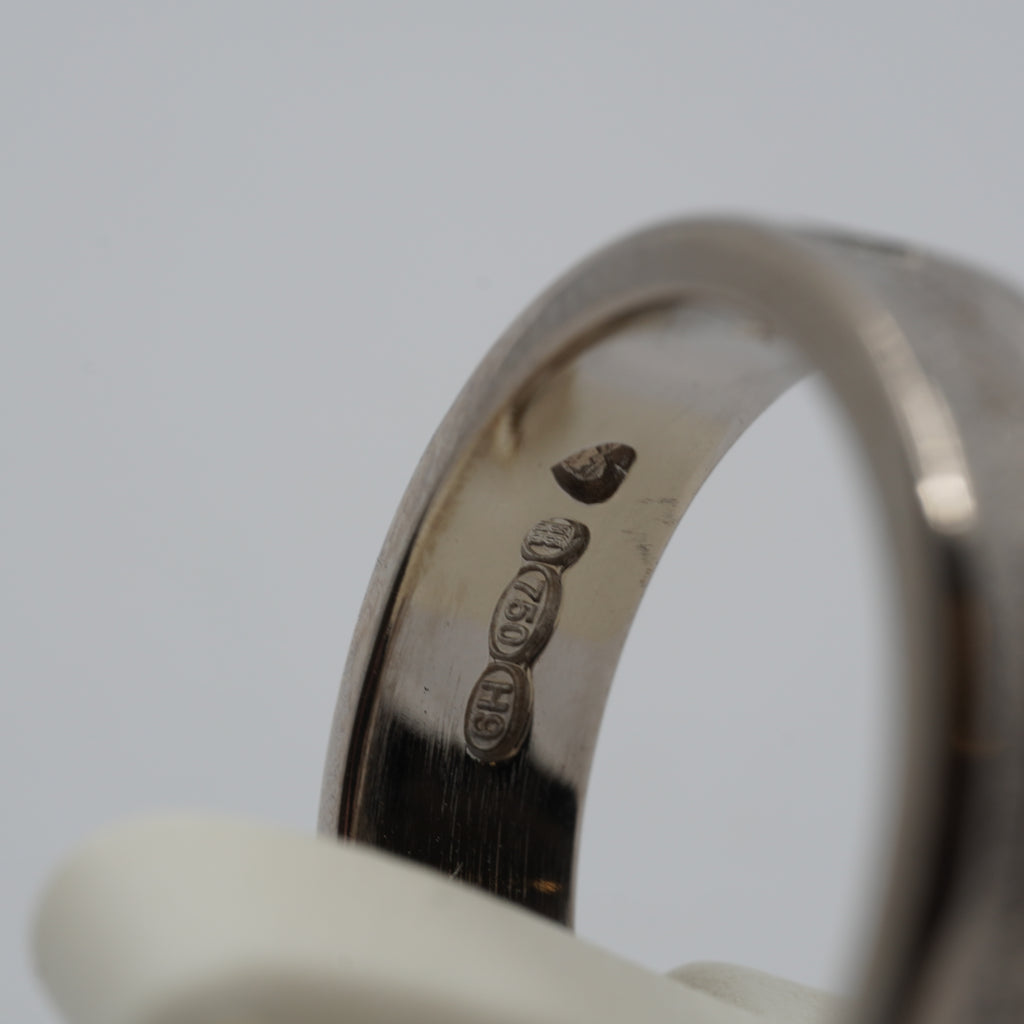 18K White Gold Diamond Band Ring- 2009