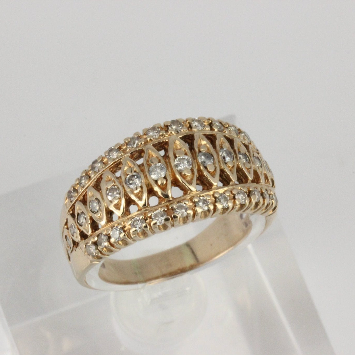14K Gold ring with 39 diamonds