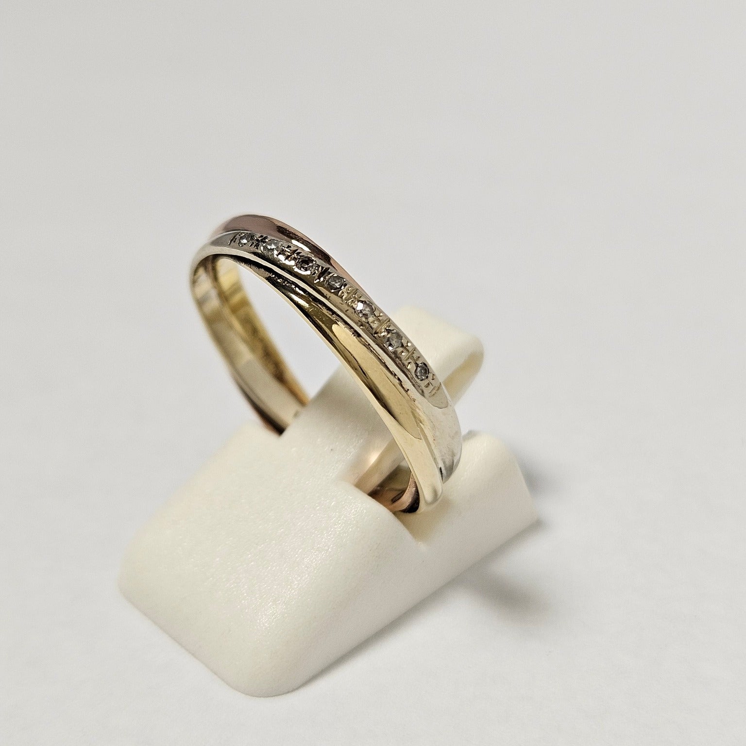 14K Gold Ring with Diamonds