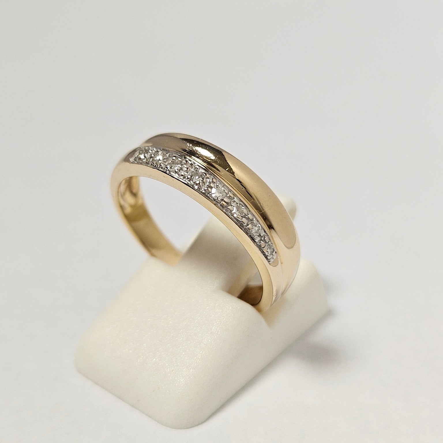 14K Gold Ring with Diamonds