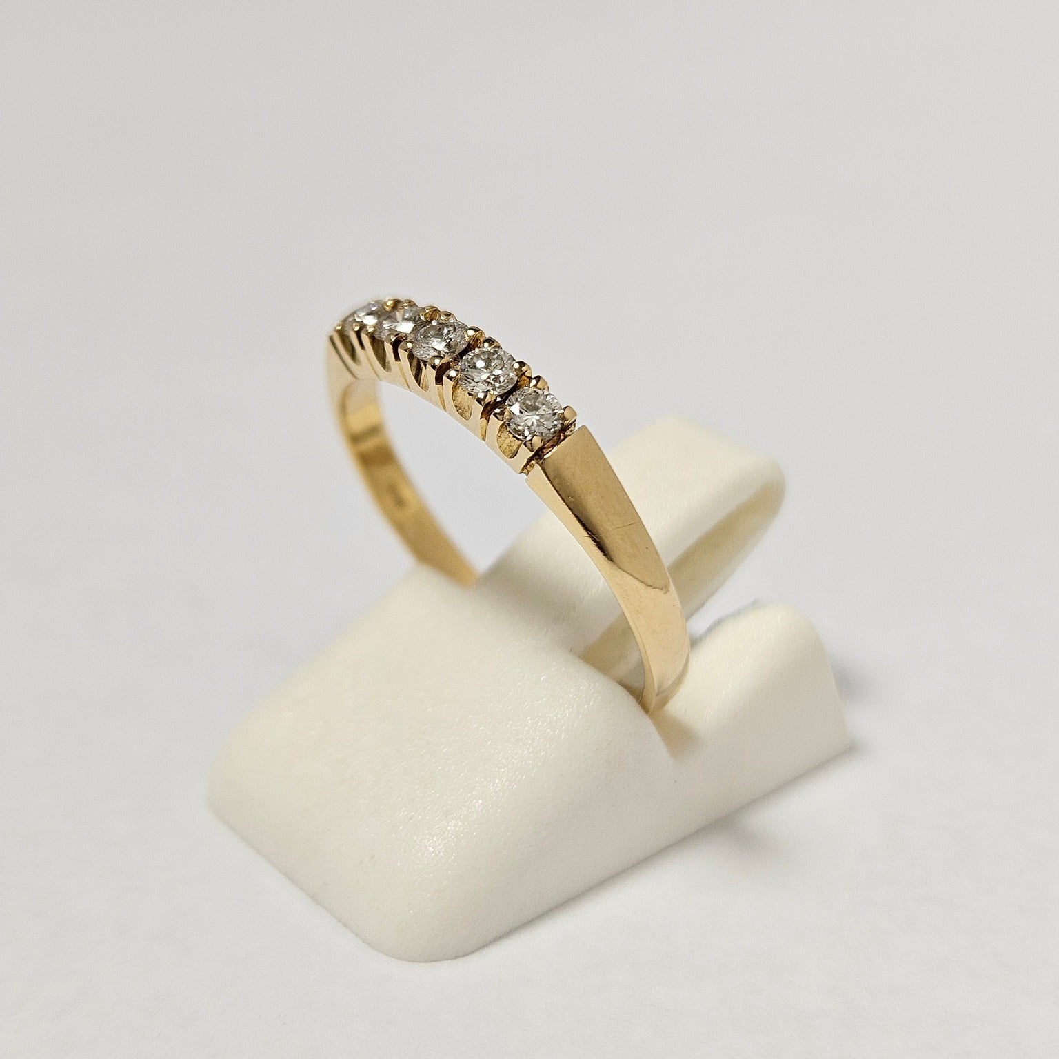 14K Gold Ring with Diamonds