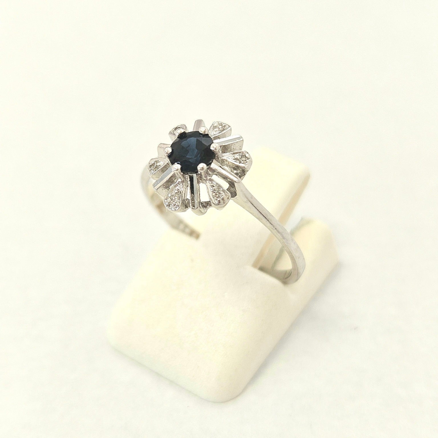 14K Gold Ring with Diamonds