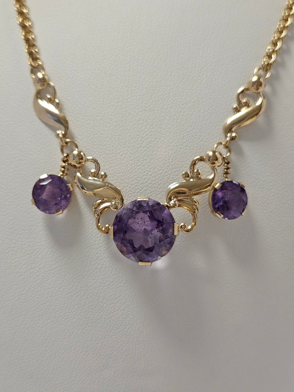 14K Necklace with Amethyst