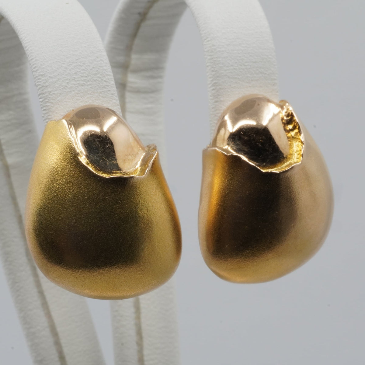 Vintage Lapponia 14K Gold Earrings by Björn Weckström- 1989