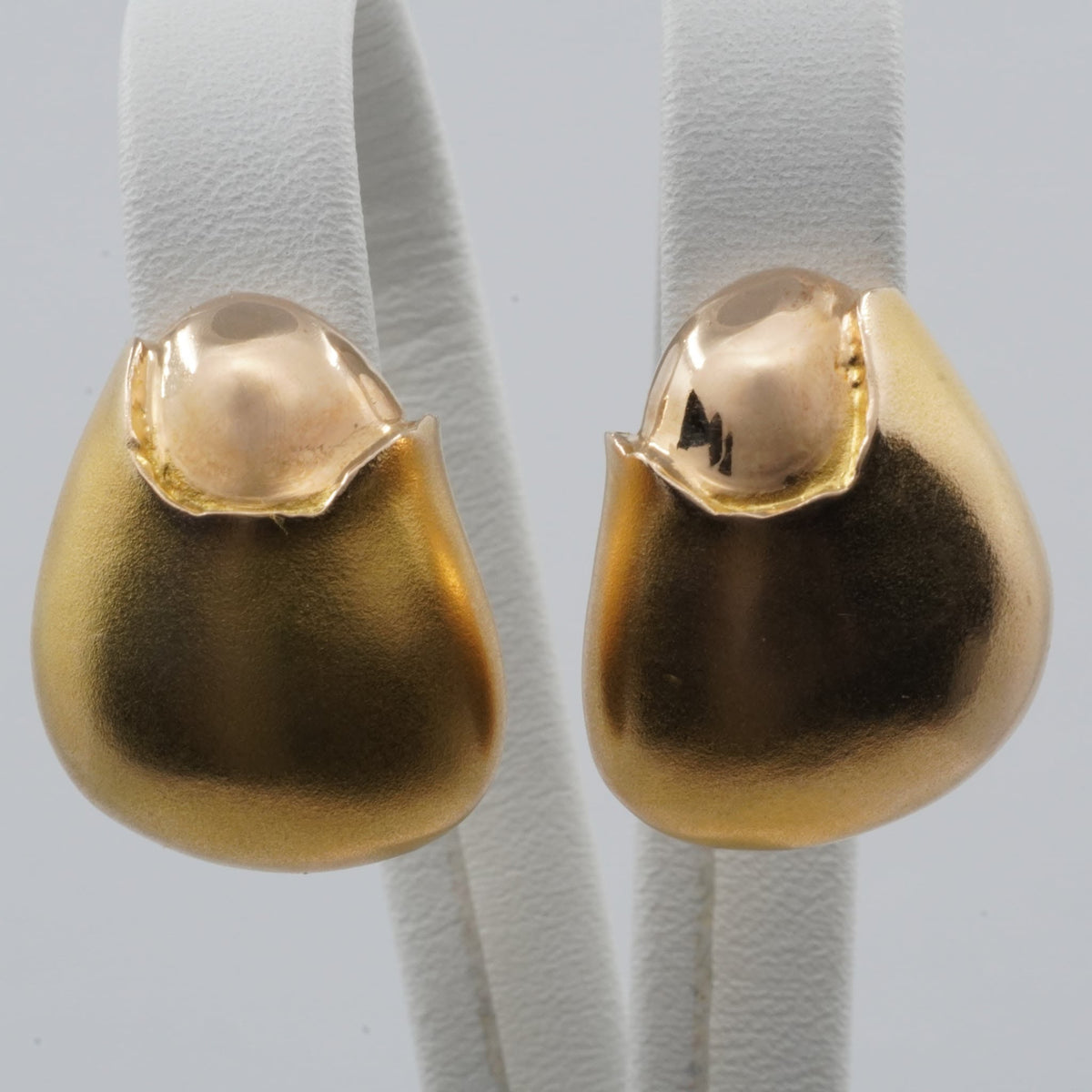 Vintage Lapponia 14K Gold Earrings by Björn Weckström- 1989