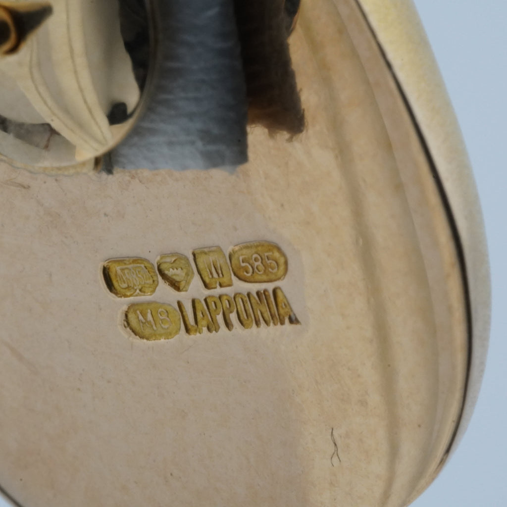 Vintage Lapponia 14K Gold Earrings by Björn Weckström- 1989