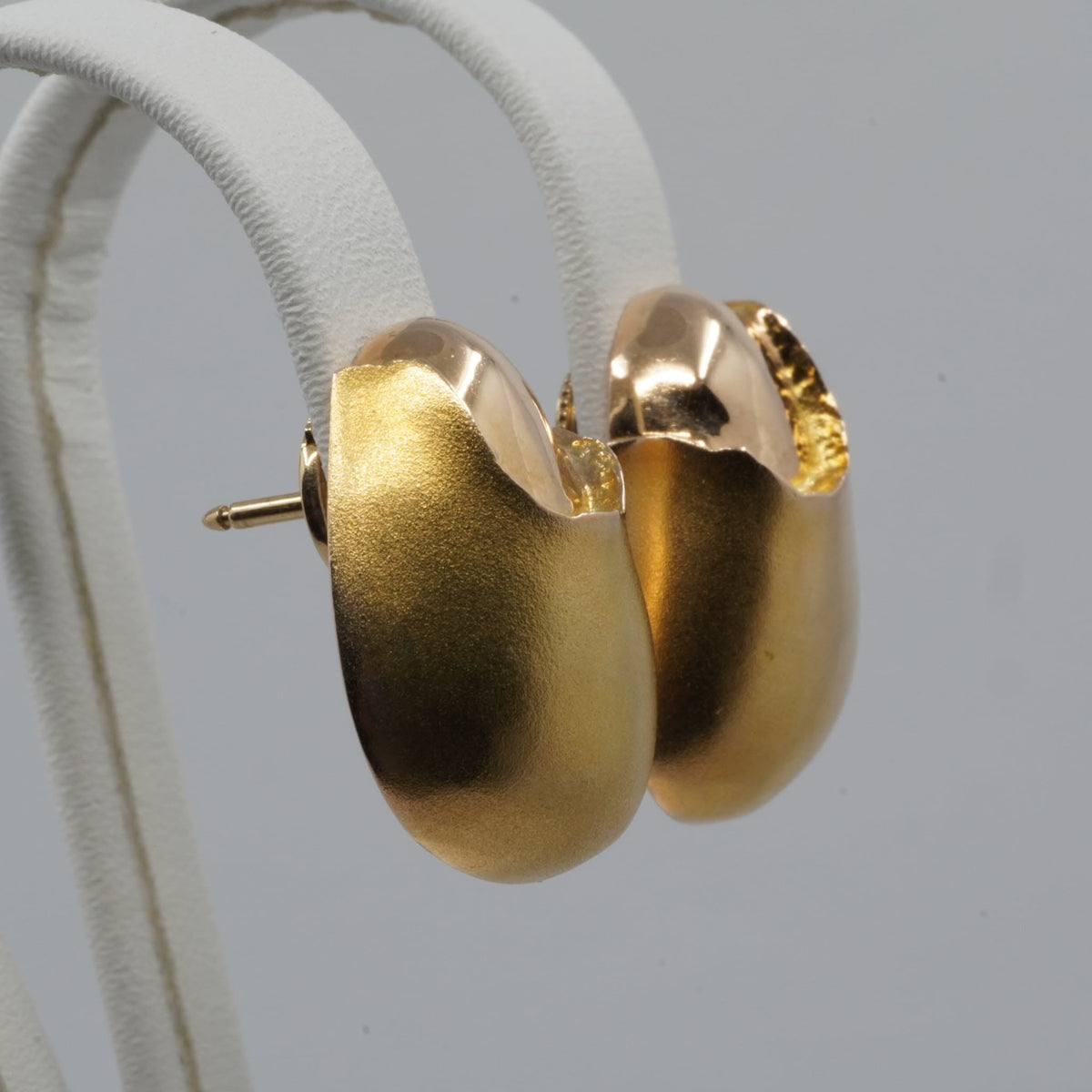 Vintage Lapponia 14K Gold Earrings by Björn Weckström- 1989
