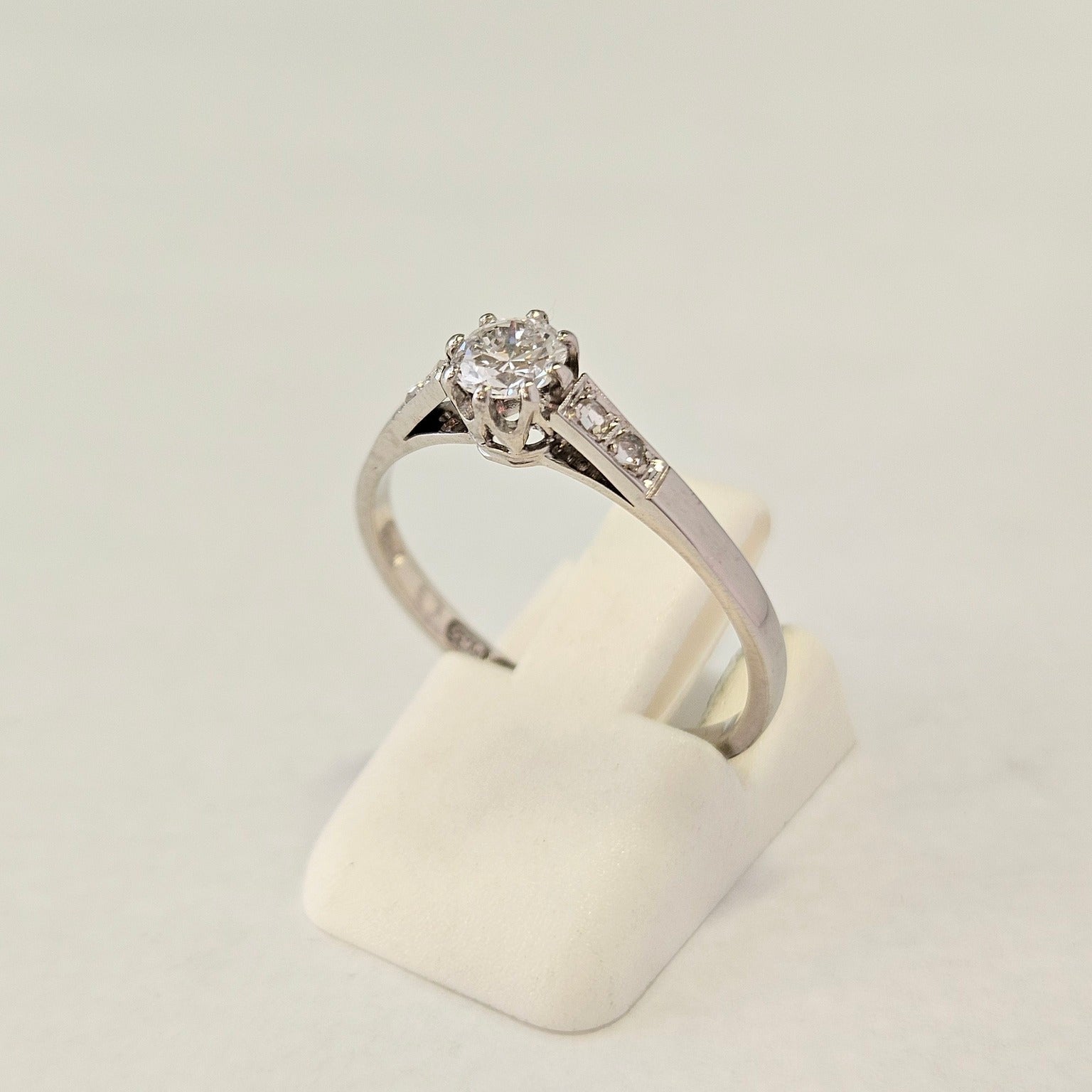 14K Gold Ring with Diamonds