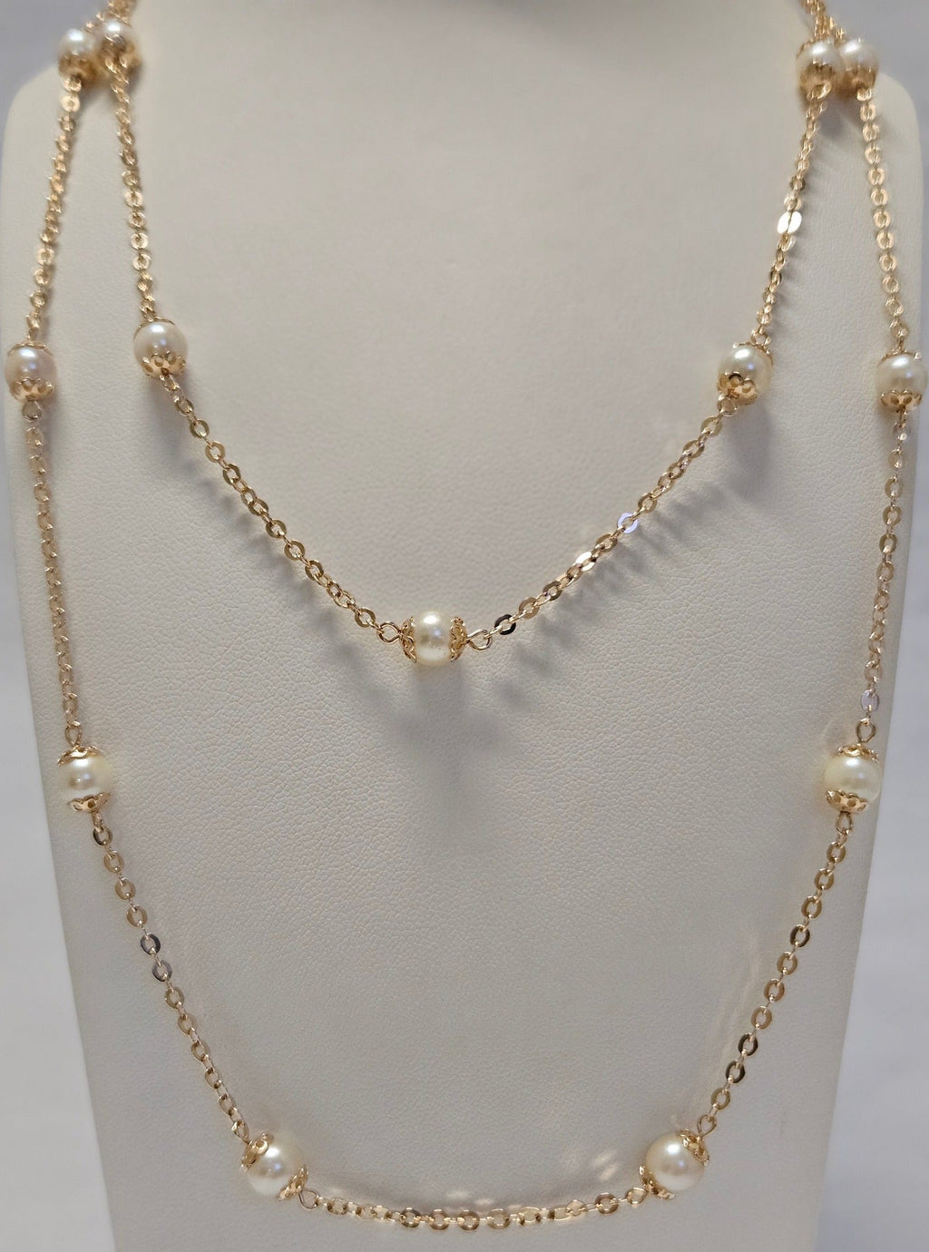 14K Necklace with Pearls