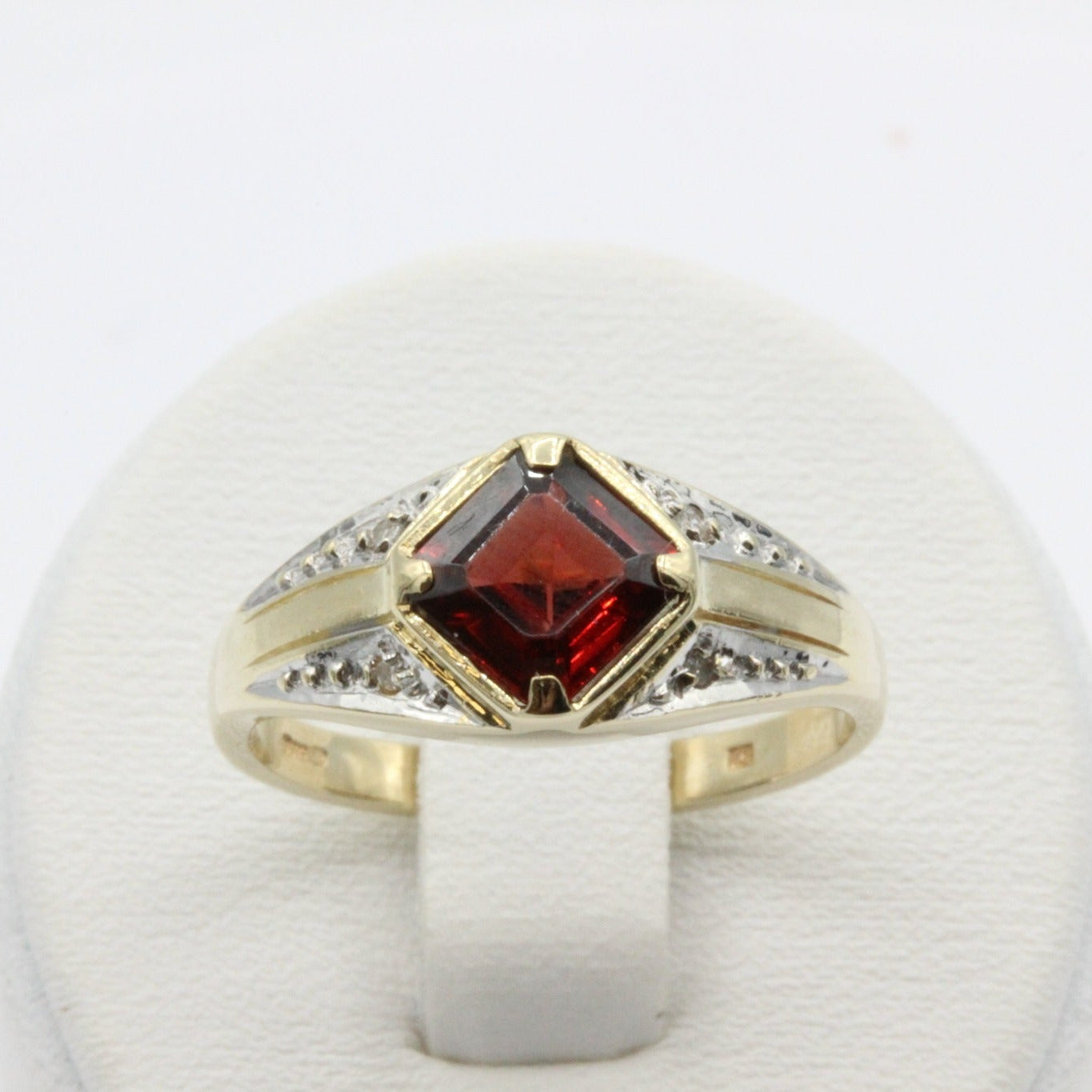 14K Gold Ring with Diamonds