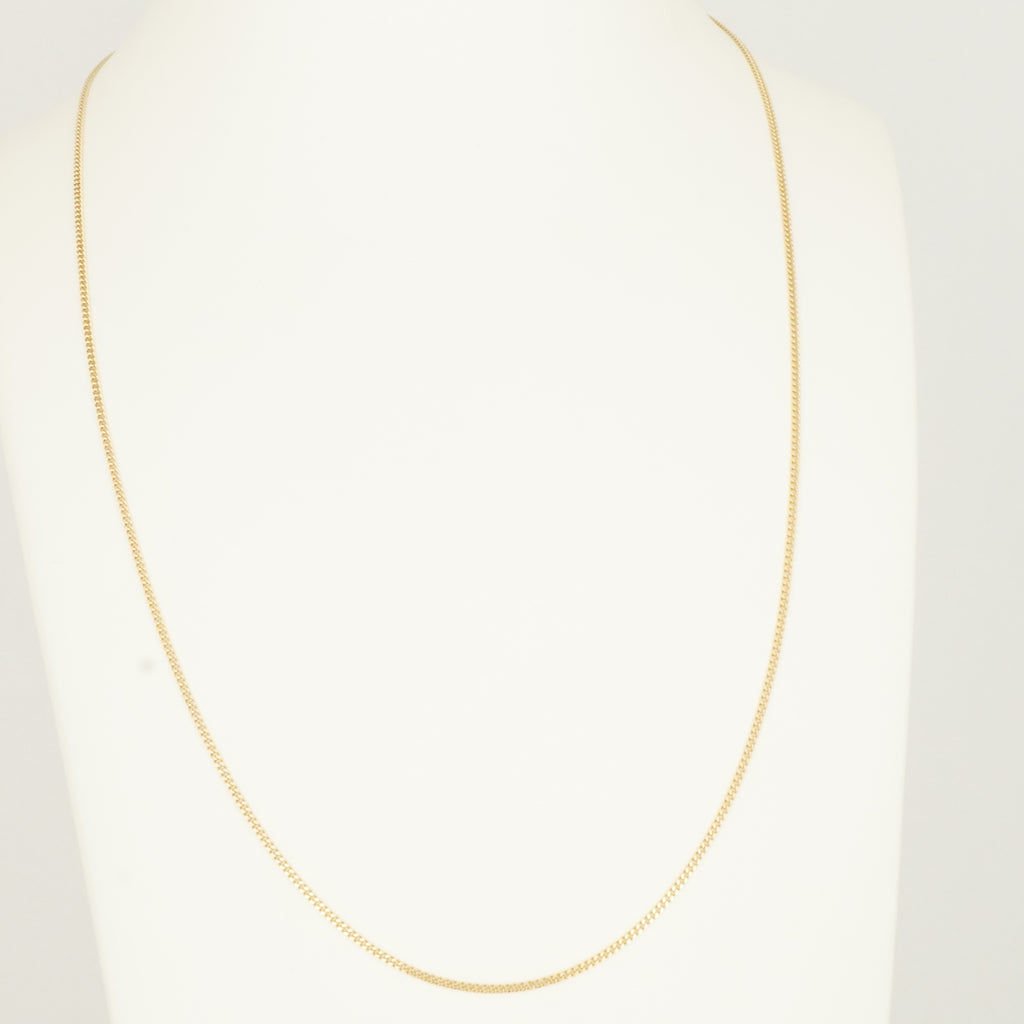 14K Gold Fine Chain Necklace- 51.5 cm