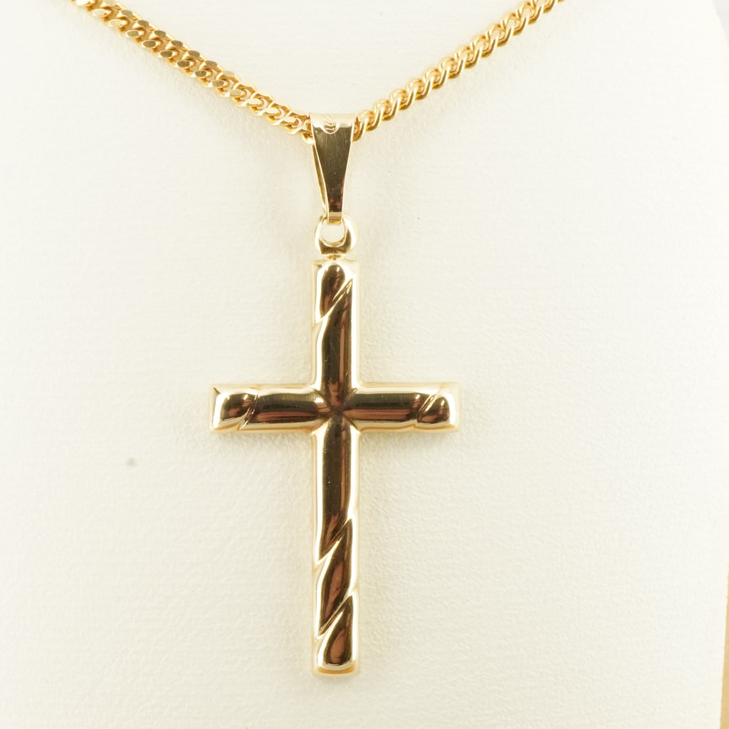 14K Gold Cross Pendant