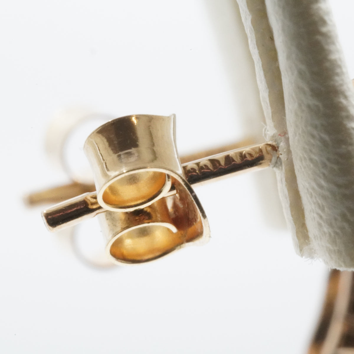 14K Gold Five-Stone Bar Stud Earrings
