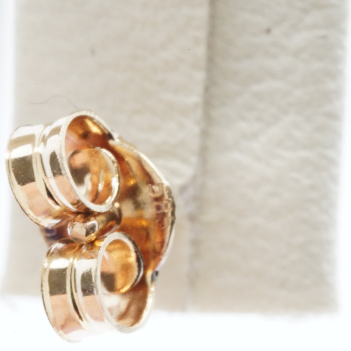 14K Gold Red Stone Stud Earrings
