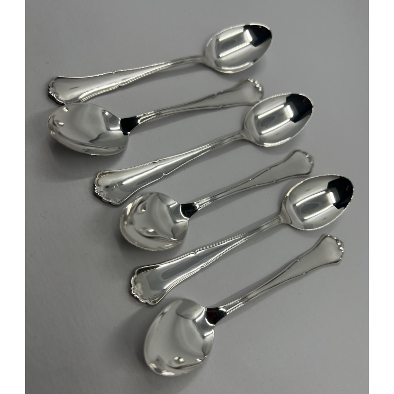 Set of 6 Vintage 830 Silver Teaspoons