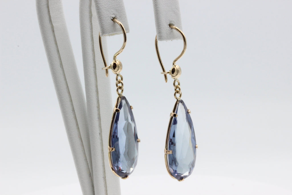 14K Gold Drop Earrings