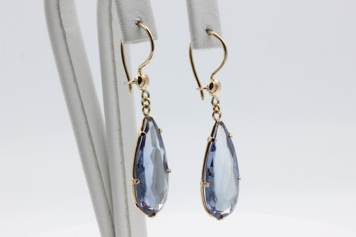 14K Gold Drop Earrings